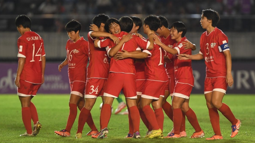 Đội bóng Triều Tiên vào tứ kết cúp C1 nữ châu Á 2025/2026