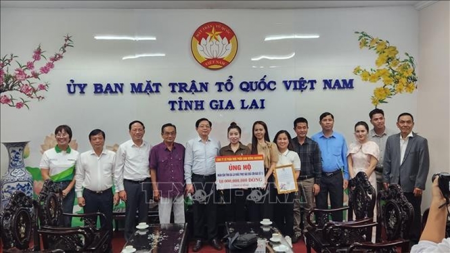 Nutifood donates VND10 billion to storm victims in Gia Lai province