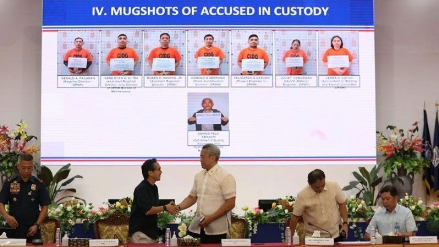 Philippines bắt 7 người bị cáo buộc tham nhũng liên quan các dự án kiểm soát lũ