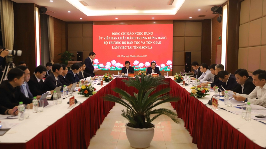 Bộ trưởng Bộ Dân tộc và Tôn giáo làm việc với tỉnh Sơn La