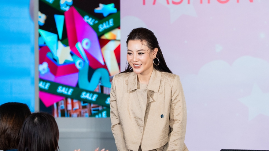 Thanh Hương xuất hiện đầy năng lượng, truyền cảm hứng cho dàn mẫu nhí