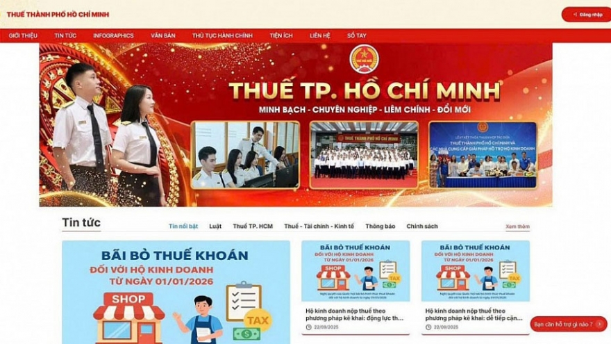 Thuế TP.HCM ra mắt nền tảng số hỗ trợ hộ kinh doanh