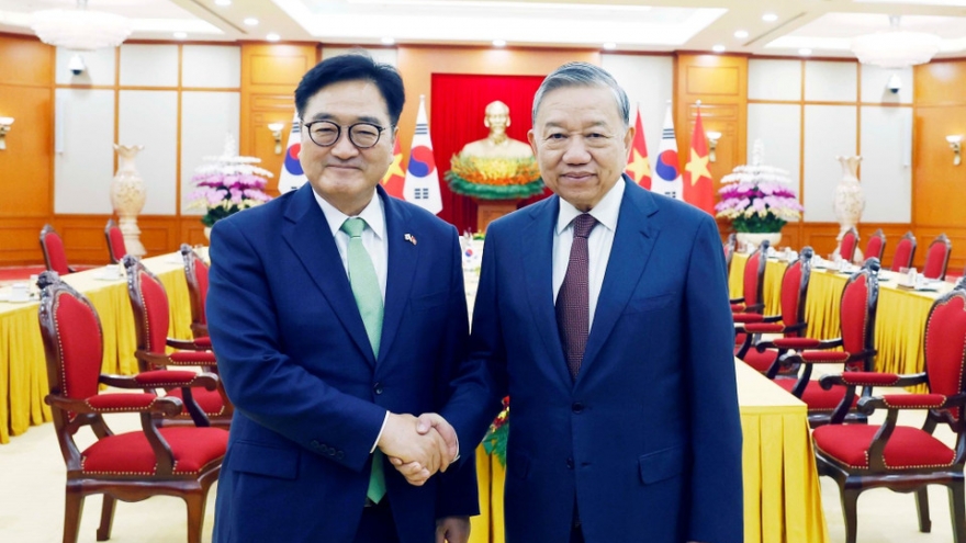 Tổng Bí thư Tô Lâm hội kiến với Chủ tịch Quốc hội Hàn Quốc