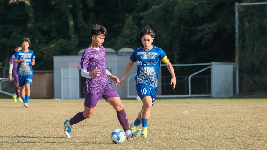 U17 Việt Nam có chiến thắng ấn tượng trên đất Nhật Bản