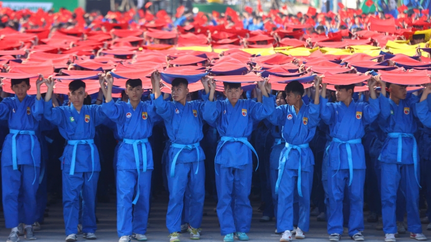 60.000 học sinh ở TP.HCM đồng diễn Vovinam, xác lập kỷ lục kép