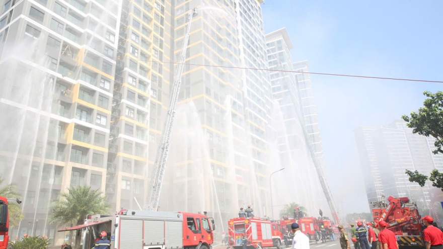 Công an TP.HCM tổ chức diễn tập chữa cháy, cứu hộ quy mô lớn nhất năm 2025