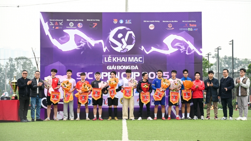 10 đội bóng tranh tài ở giải bóng đá SJC Open Cup 2025