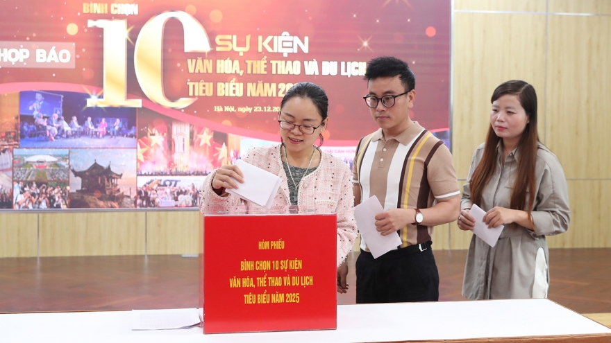 Bình chọn 10 sự kiện văn hóa, thể thao và du lịch tiêu biểu năm 2025