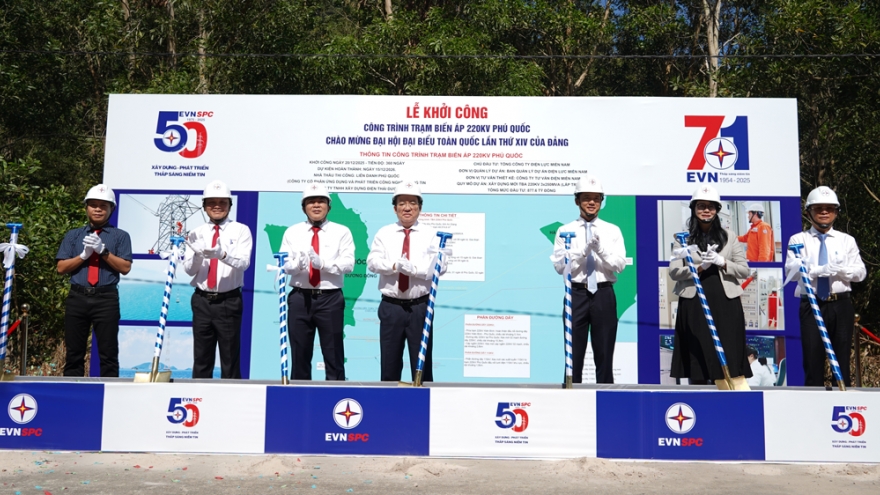 EVNSPC: Nhiều công trình điện được khởi công, khánh thành chào mừng Đại hội Đảng