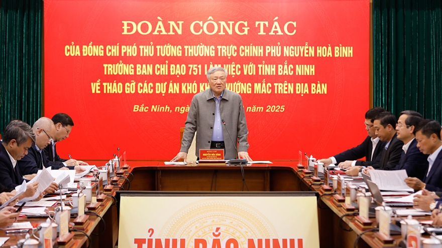 Phó Thủ tướng Nguyễn Hoà Bình: Bắc Ninh cần giải quyết dứt điểm dự án tồn đọng