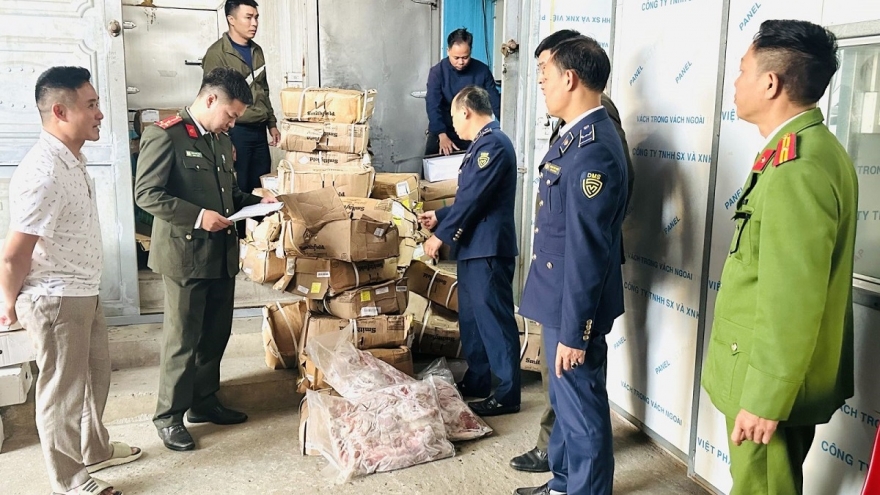 Ninh Bình phát hiện gần 1,2 tấn thực phẩm đông lạnh quá hạn sử dụng