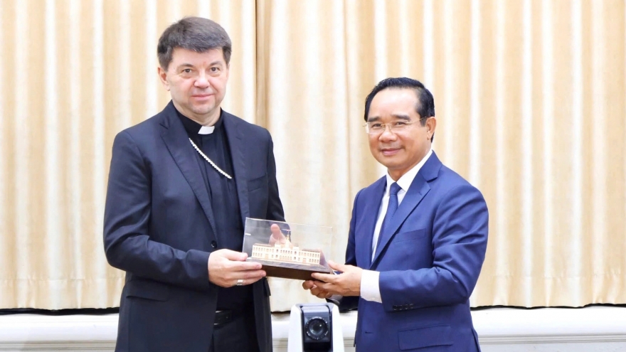 City leader receives Vatican envoy, highlights Vietnam–Holy See ties
