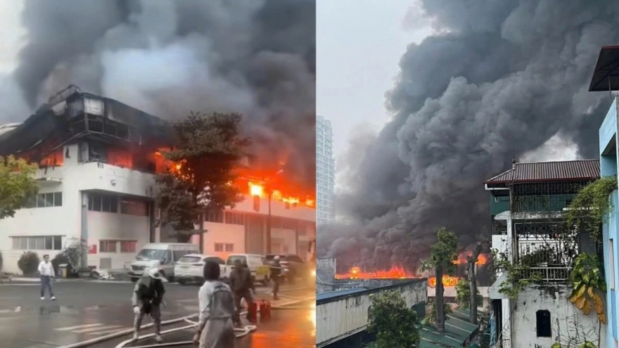 Major fire breaks out at Hanoi beer factory, no casualties reported