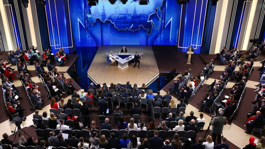 Ông Putin: Người Nga hướng tới một năm 2026 hòa bình, không chiến tranh