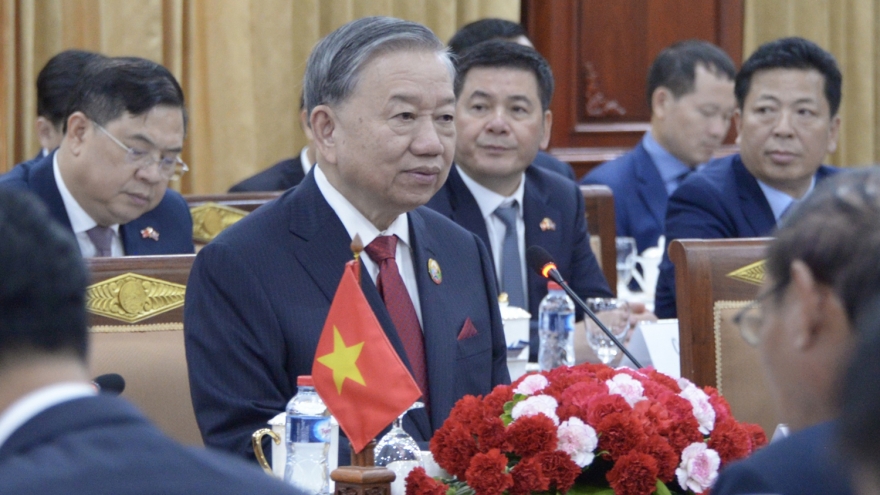 Tổng Bí thư Tô Lâm hội đàm với Tổng Bí thư, Chủ tịch nước Lào