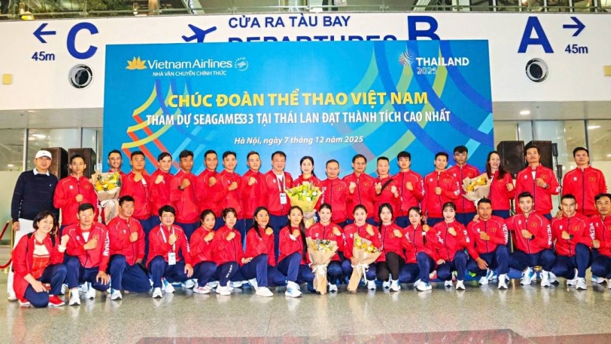Vietnamese athletes depart for SEA Games 33, target stronger regional standing