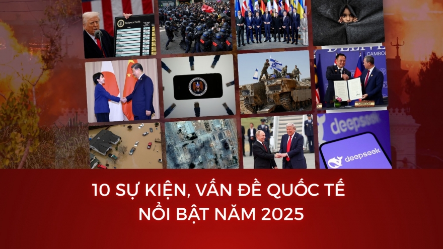 10 sự kiện, vấn đề thế giới nổi bật năm 2025 do VOV bình chọn