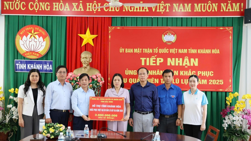 Bắc Ninh hỗ trợ 6 tỷ đồng giúp Khánh Hòa và  Lâm Đồng khắc phục thiệt hại bão lũ
