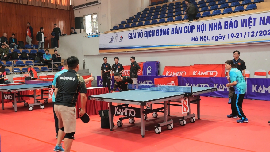 Khai mạc Giải vô địch bóng bàn Cúp Hội Nhà báo Việt Nam năm 2025