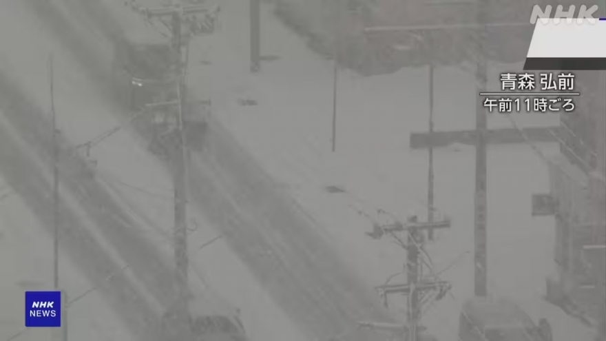 Miền Bắc Nhật Bản chìm trong bão tuyết