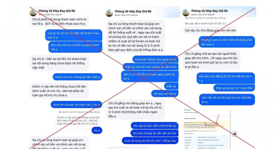 Cảnh báo lừa đảo mua vé máy bay online dịp Tết Nguyên đán