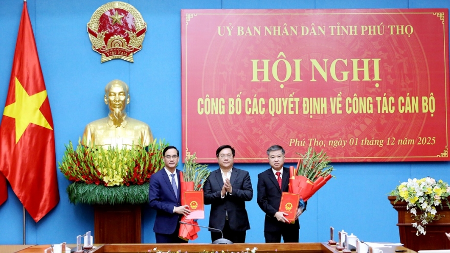 Phú Thọ công bố các quyết định về công tác cán bộ