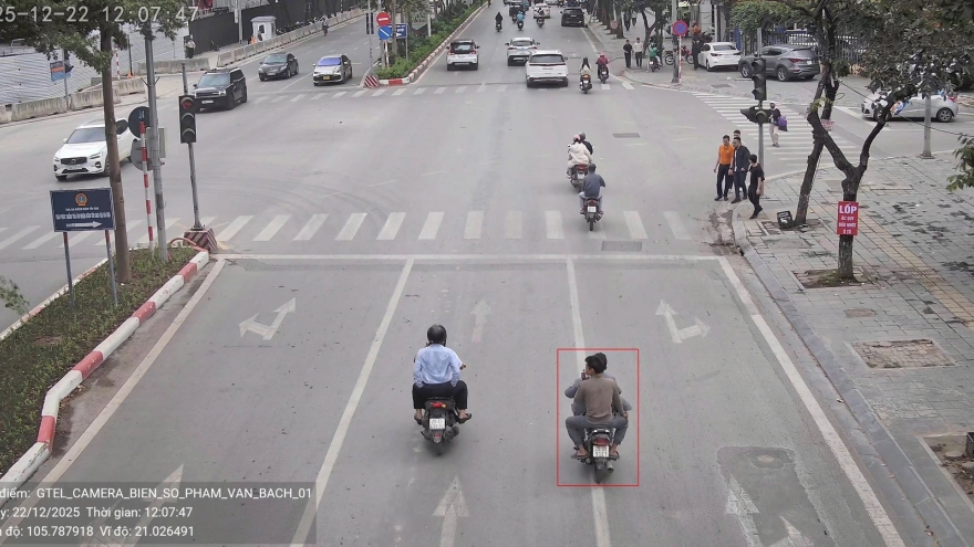 Danh sách 96 xe bị camera AI ghi phạt chỉ tại 1 nút giao thông trong 24 giờ