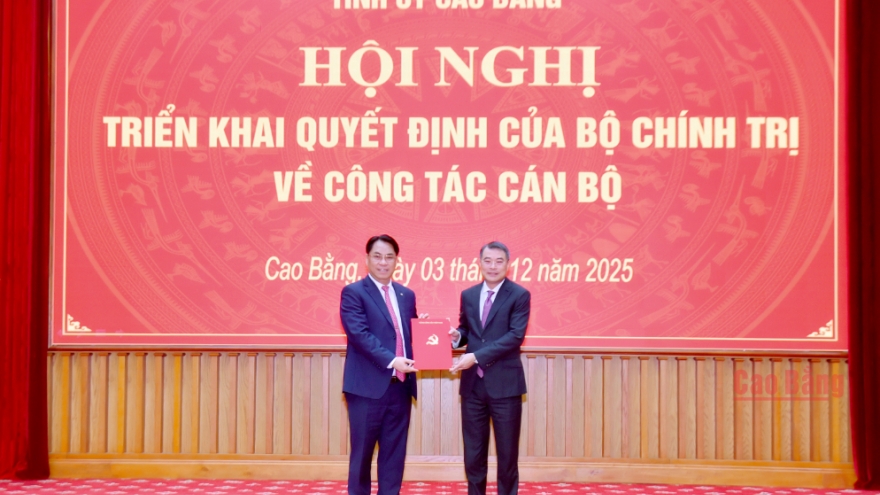 Ông Phan Thăng An giữ chức Bí thư Tỉnh ủy Cao Bằng