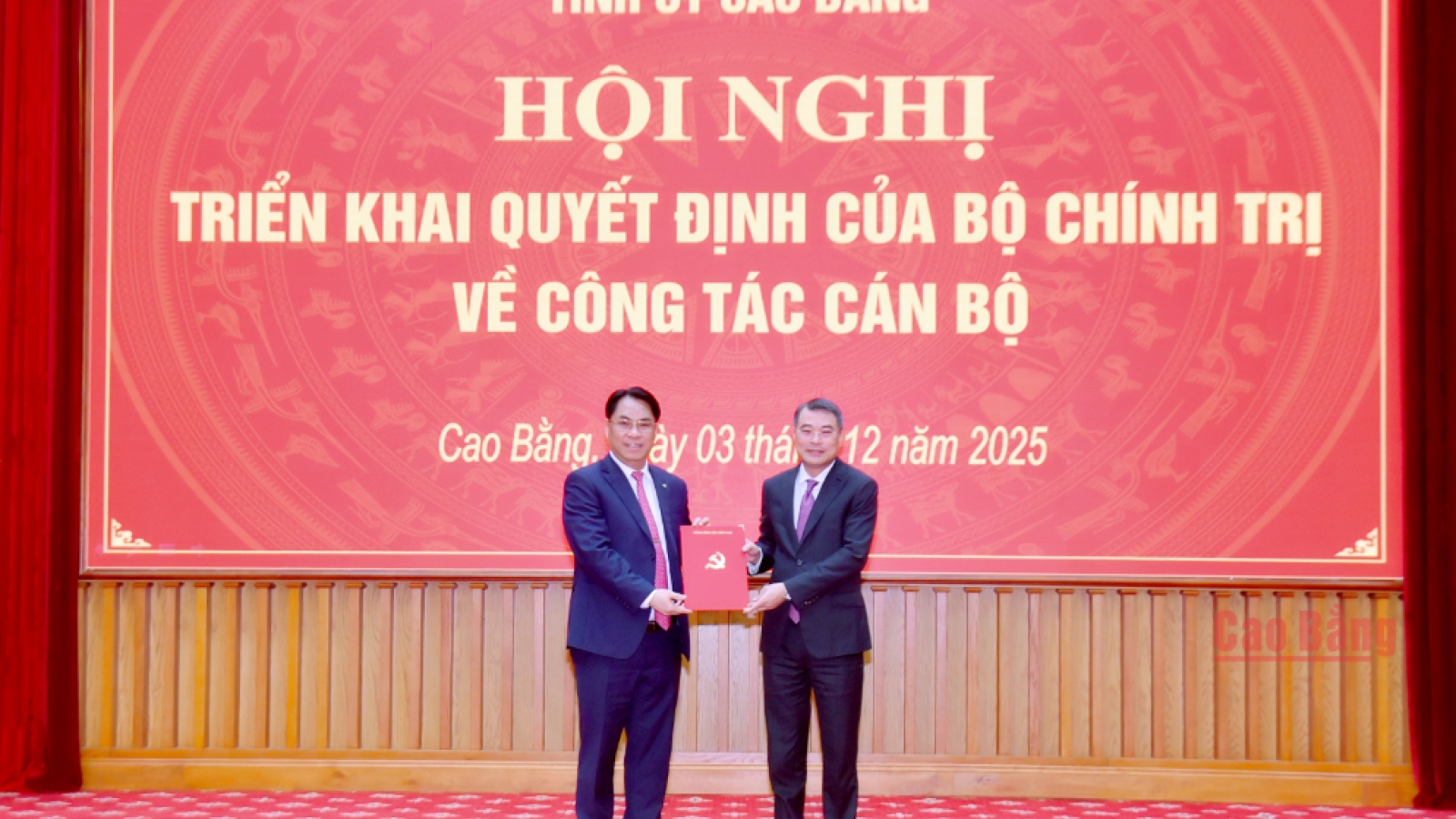Ông Phan Thăng An giữ chức Bí thư Tỉnh ủy Cao Bằng