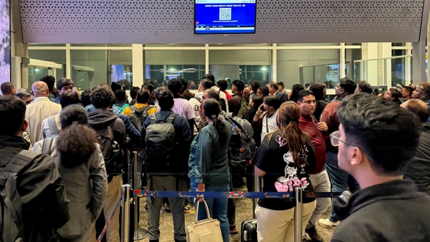 Hàng không Ấn Độ hỗn loạn vì hãng IndiGo hủy hơn 1.200 chuyến bay