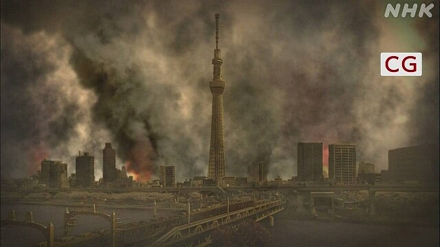 Sẽ có khoảng 18.000 người chết nếu xảy ra động đất mạnh ở khu vực thủ đô Nhật Bản