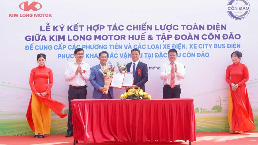 Kim Long Motor ký hợp tác toàn diện, đưa buýt điện vào vận hành ở Côn Đảo