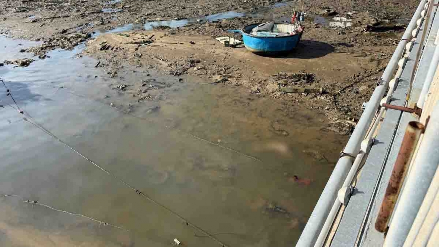 Phát hiện thi thể cụ bà dưới sông Cà Ty