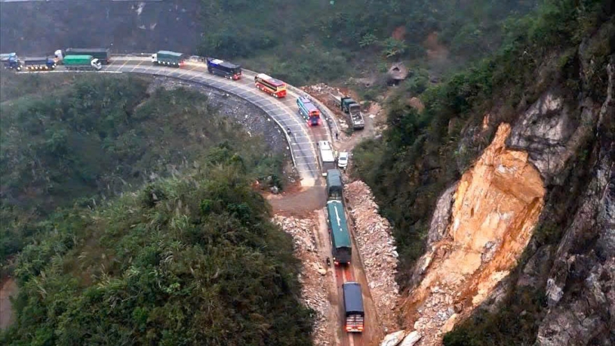 Quốc lộ 6 đoạn qua Mai Châu, Phú Thọ vẫn còn 5 điểm nguy cơ sạt lở cao