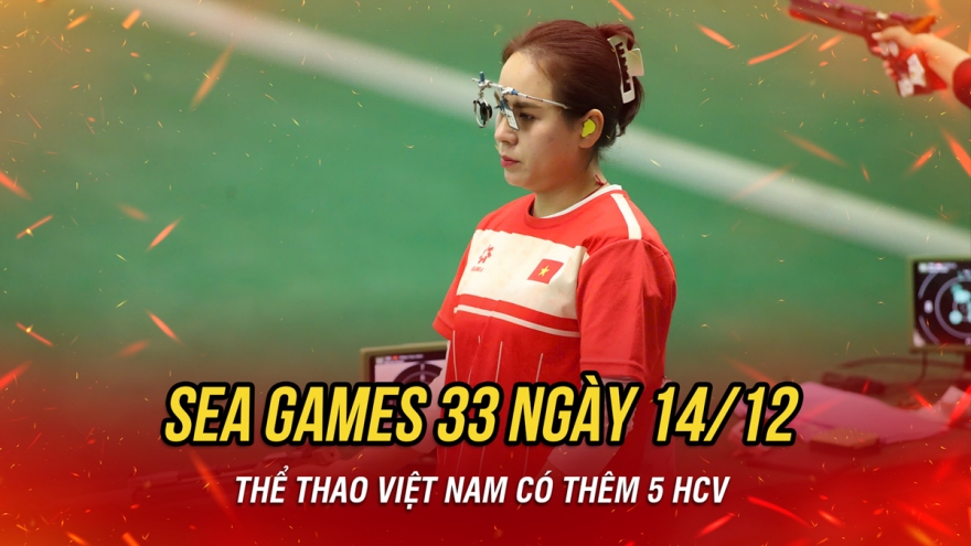 Kết quả SEA Games 33 ngày 14/12: Thể thao Việt Nam có 5 HCV, bóng bàn lỡ hẹn