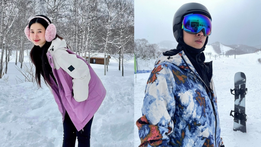 Sao Việt 17/12: Midu và ông xã trượt tuyết ở Nhật Bản