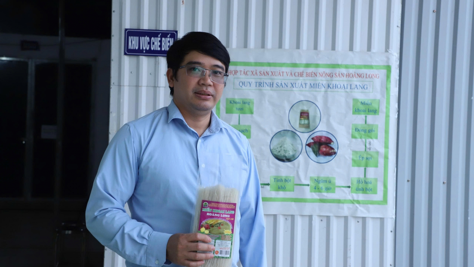 Miến khoai lang Hoàng Long - giá trị mới từ nông sản địa phương