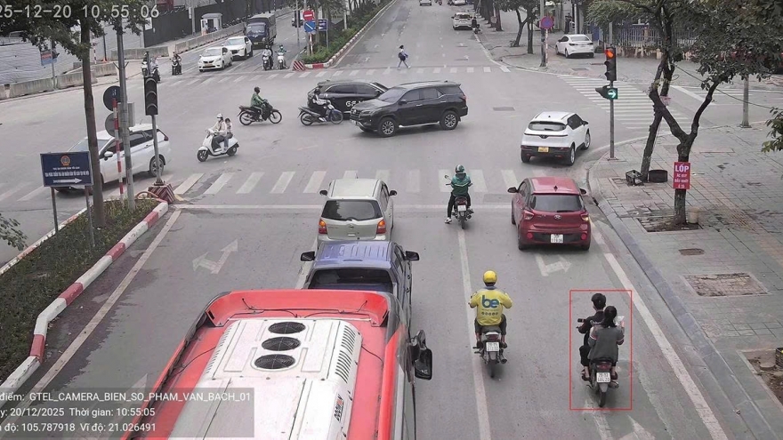 Danh sách 180 xe vi phạm bị Camera AI ghi hình ngày 20/12