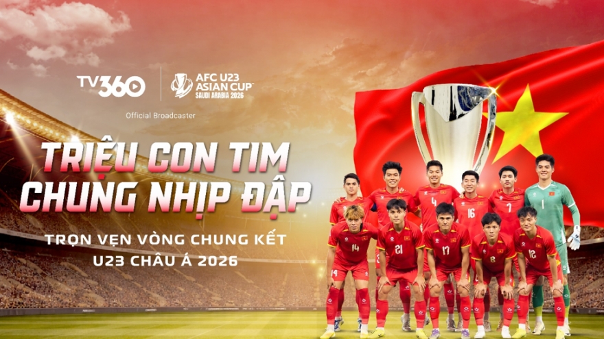 TV360: Mở màn chuỗi xem chung U23 Việt Nam–U23 Jordan tại 60 điểm