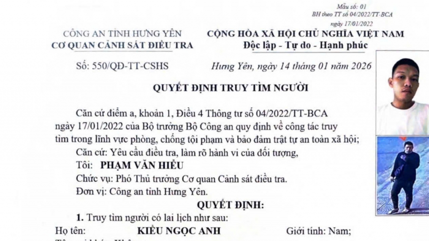 Truy tìm đối tượng Kiều Ngọc Anh liên quan vụ sát hại 2 người phụ nữ cướp tài sản