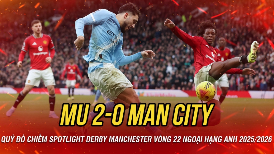 Kết quả bóng đá vòng 22 Ngoại hạng Anh tối 17/1: MU thắng thuyết phục Man City