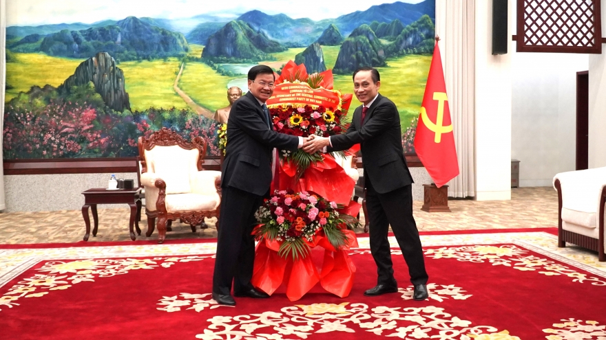 Chúc mừng thành công của Đại hội Đại biểu toàn quốc lần thứ XII Đảng NDCM Lào