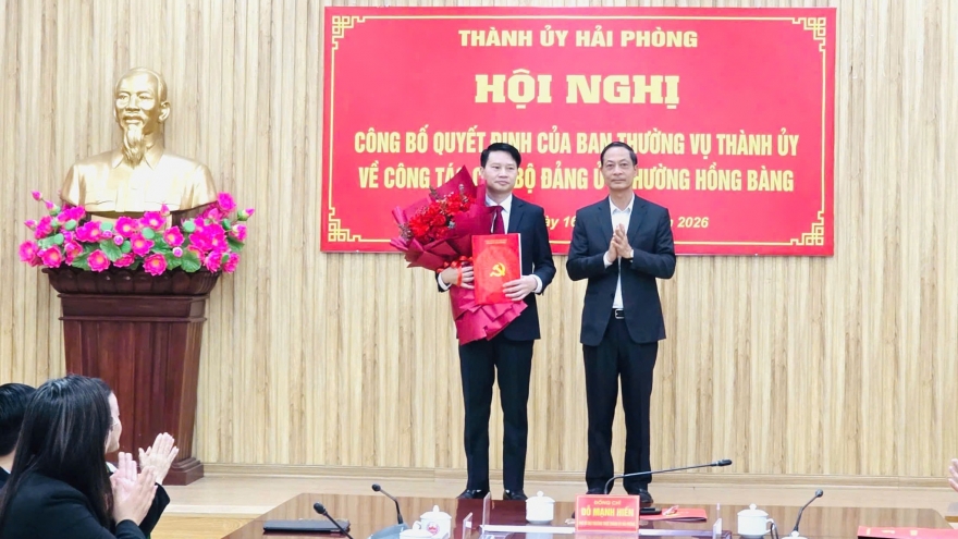 Phó Trưởng Ban Tổ chức Thành ủy Hải Phòng giữ chức Bí thư Đảng ủy phường Hồng Bàng