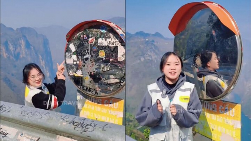 Clip lau gương cầu lồi trên đèo Mã Pì Lèng đặc biệt thế nào mà "hút" người xem?