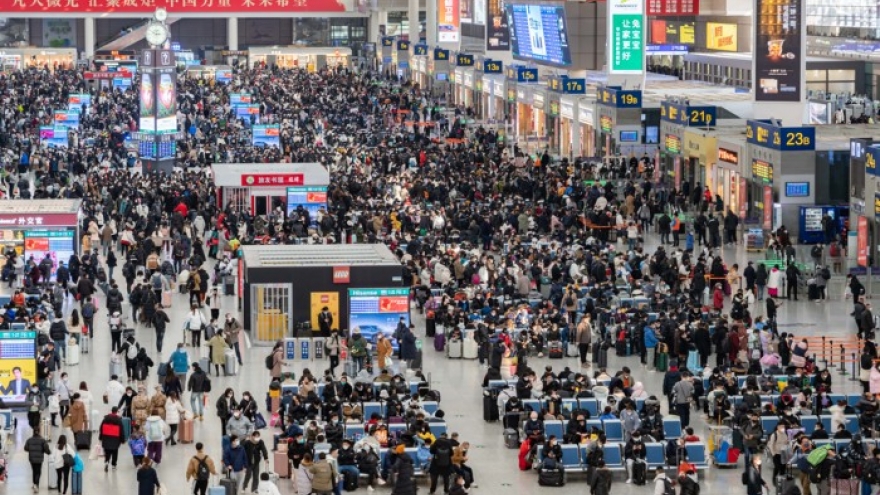 Trung Quốc dự kiến 9,5 tỷ lượt người di chuyển trong mùa Xuân vận 2026