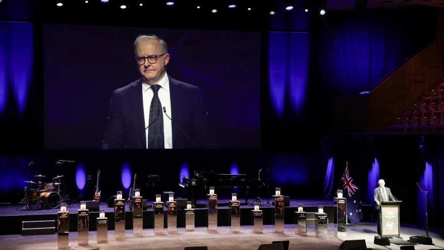 Australia tổ chức lễ tưởng niệm các nạn nhân trong vụ khủng bố ngày 14/12