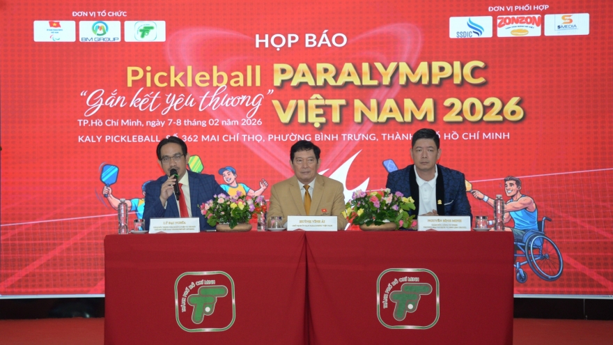 100 VĐV khuyết tật tranh tài tại Giải Pickleball Paralympic Việt Nam năm 2026