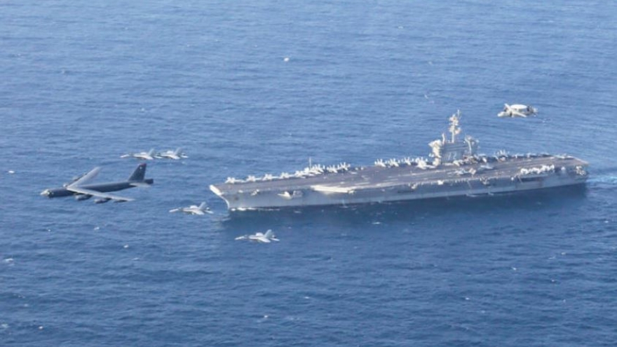 Những khí tài quân sự Mỹ đang dồn dập triển khai tới Trung Đông