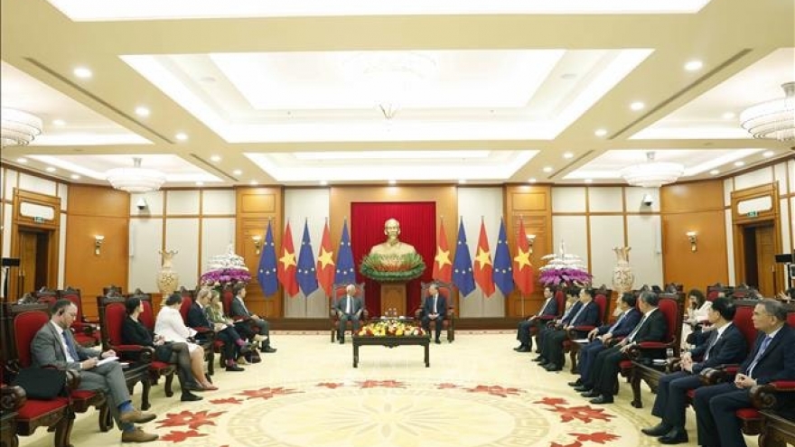 Tổng Bí thư Tô Lâm tiếp Chủ tịch Hội đồng châu Âu