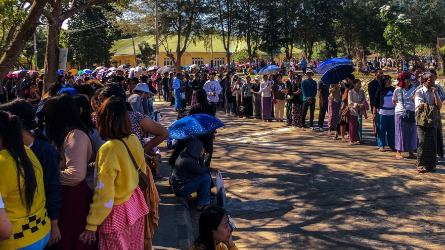 Bầu cử Myanmar: Đảng USDP thân quân đội thắng áp đảo, chiếm đa số ghế quốc hội